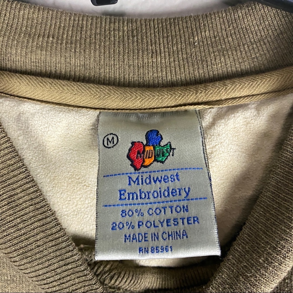 Midwest Embroidery Sweatshirt Golf Vintage Medium - Picture 5 of 8